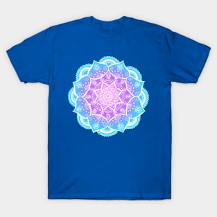 Pastel Vibes Flower Mandala T-Shirt